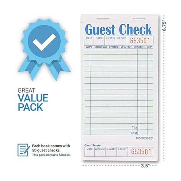 Stock Your Home Libro de cheques de invitados 5 libros