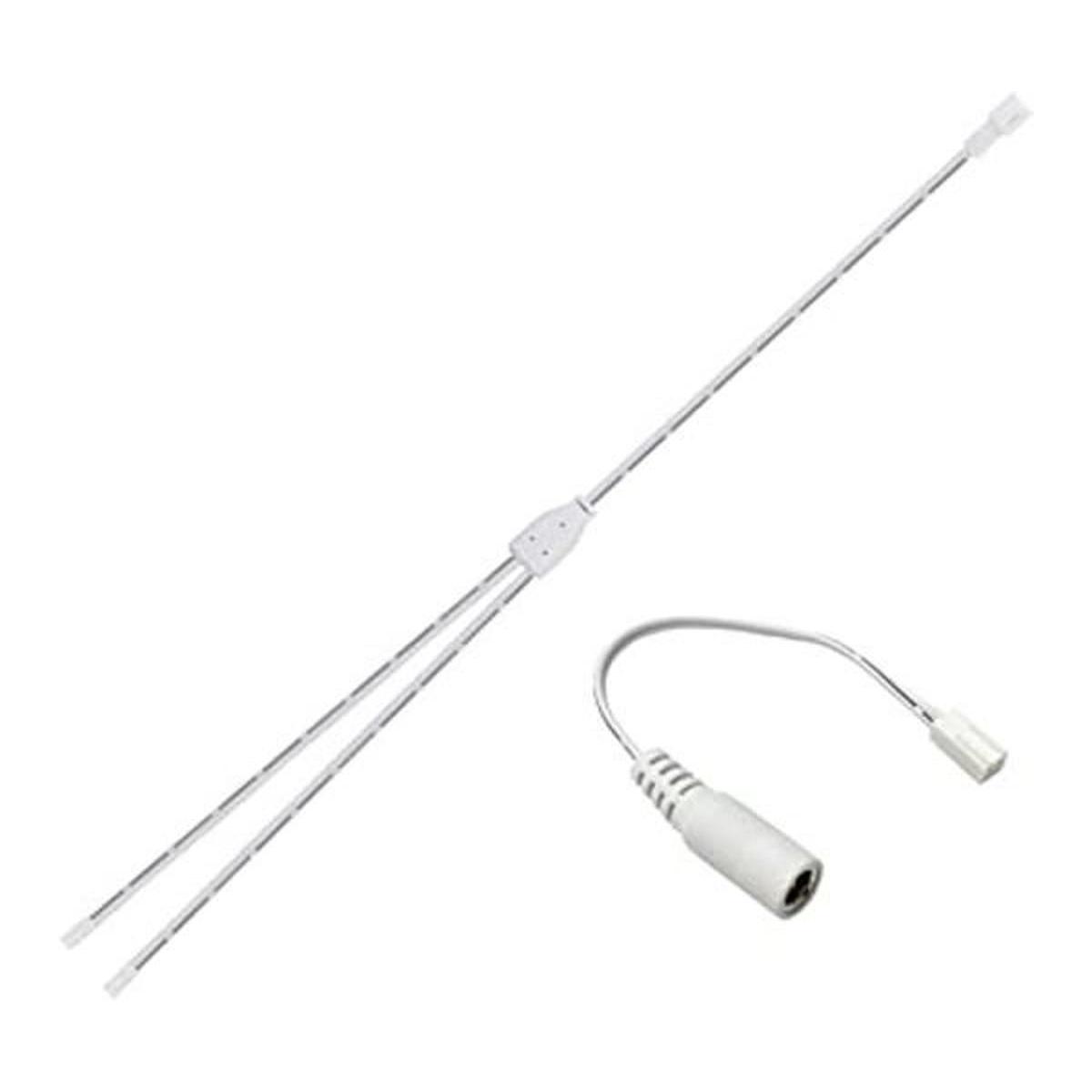 Litever Adaptador de conector DC5521L822 y divisor de