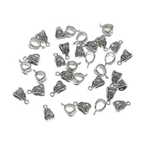 100 piezas de cuentas de aleación para bricolaje collar