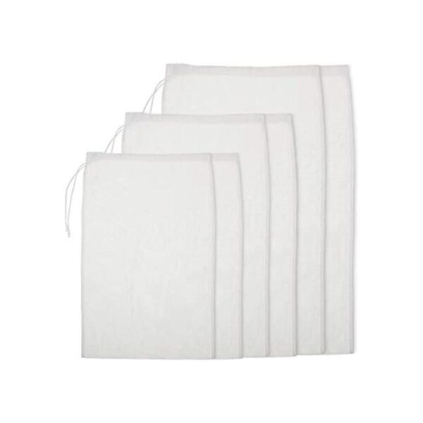 6 paquetes de bolsas reutilizables de malla fina de nailon