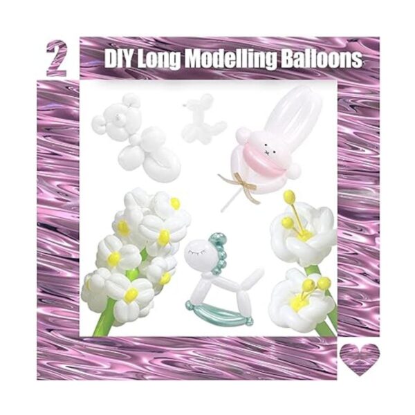 100 globos largos torcidos globos largos de látex de 260_3