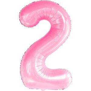 Globo gigante y rosa número 2 40 pulgadas dos globos_1