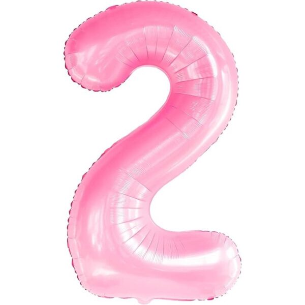 Globo gigante y rosa número 2 40 pulgadas dos globos_1