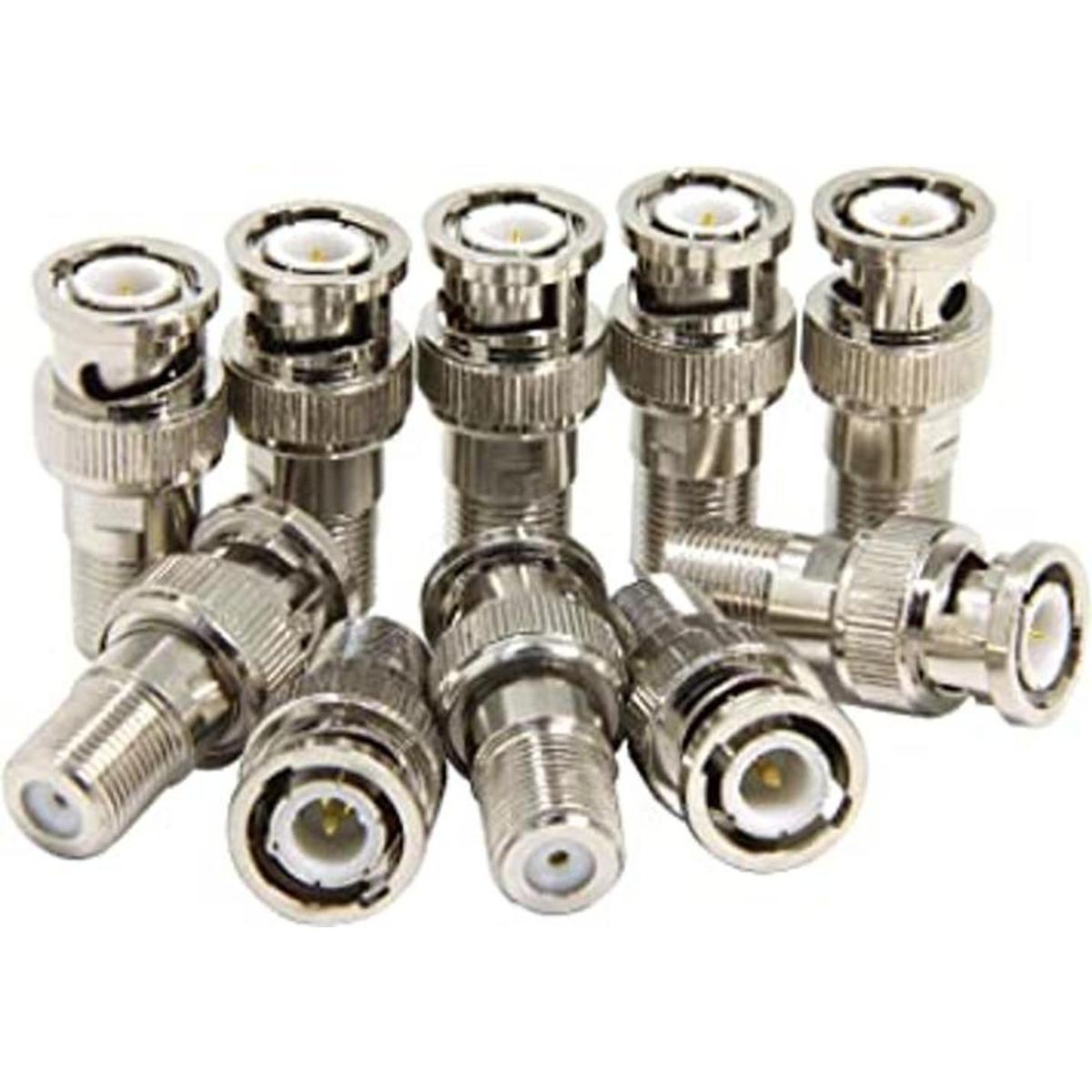 Conector BNC a F BNC adaptador coaxial BNC macho enchufe a