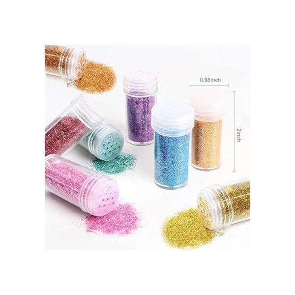 Brillantina extra fina juego de 24 colores para el cuerpo