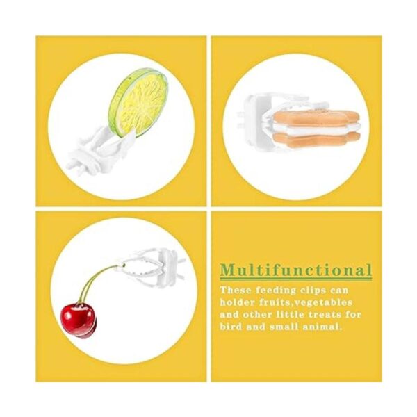 6 piezas de jaula de pájaros soporte de alimentos para