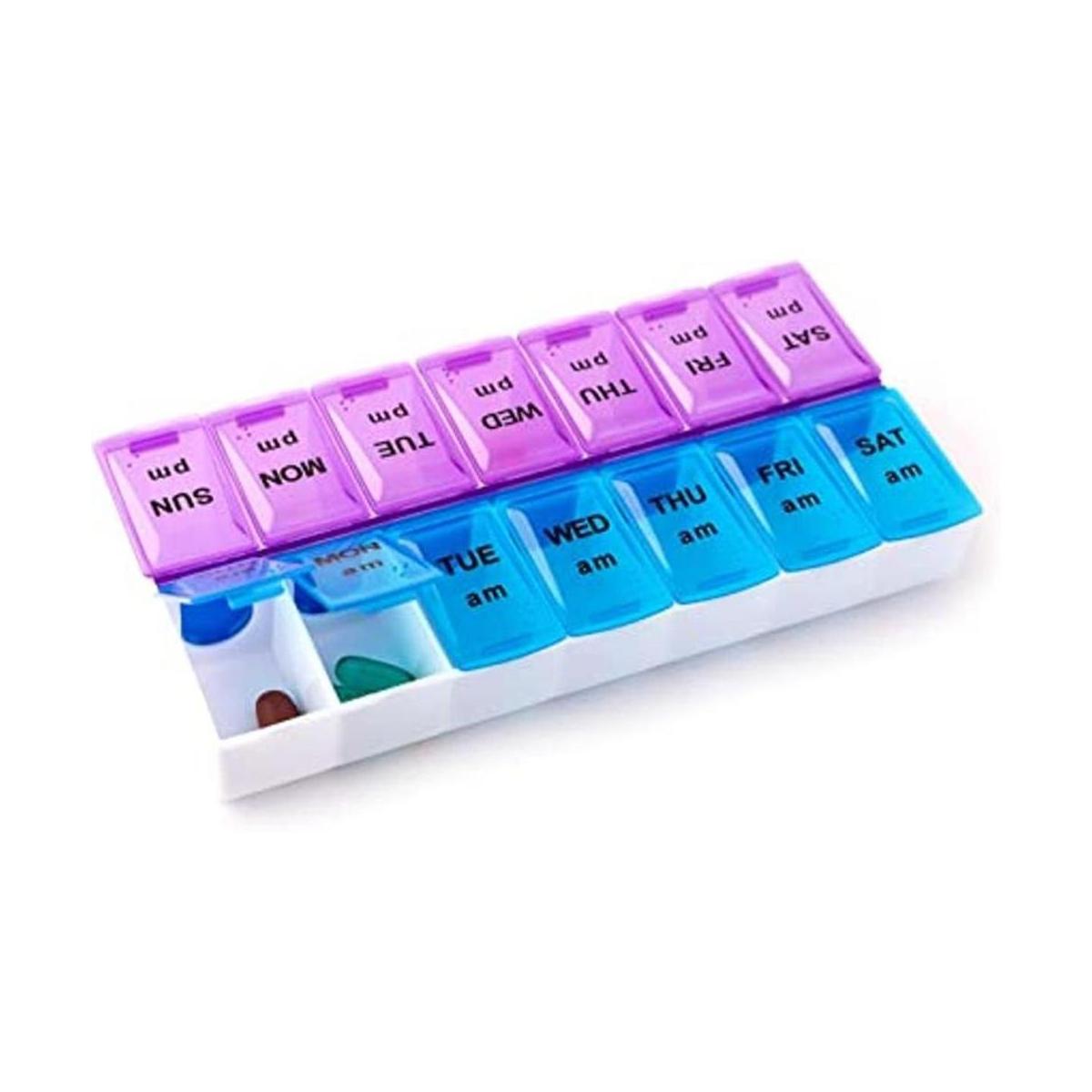 Caja organizadora para pastillos 14 compartimentos