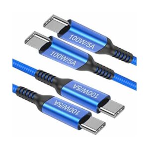 Cable de alimentación de 100 W tipo C a tipo C 6.6 ft 2_1