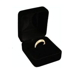 Caja de Anillo de terciopelo negro_1