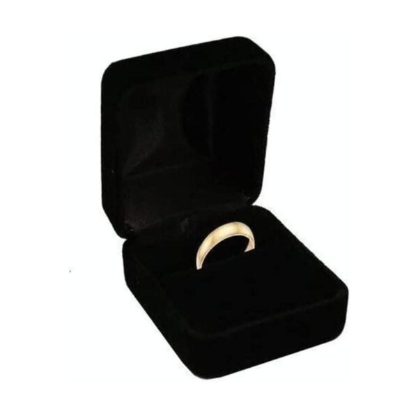 Caja de Anillo de terciopelo negro_1