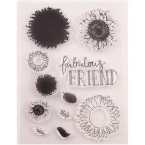 Fabulous Friends Sello de goma transparente con diseño de_1