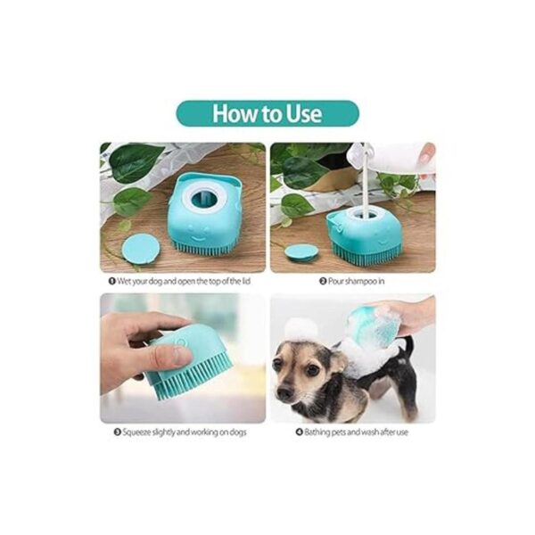 Cepillo de baño para perros cepillo de aseo de mascotas_2