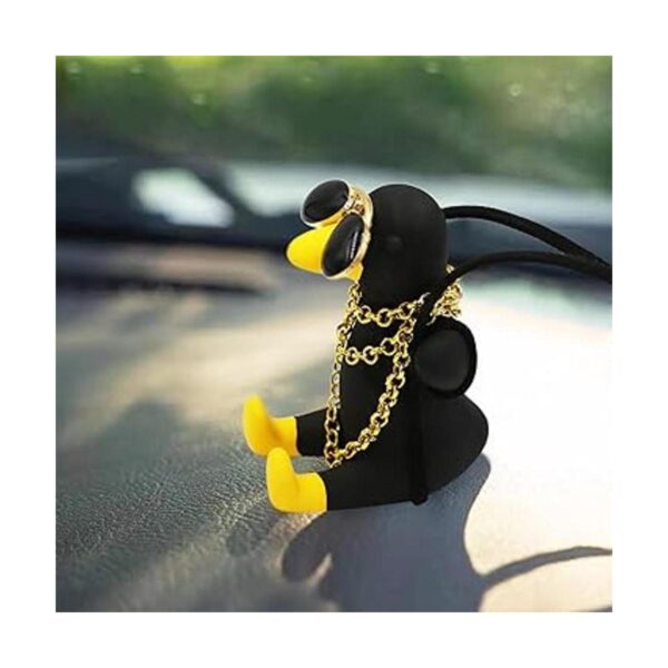 Adorno colgante de coche de pato oscilante bonitos_4