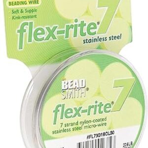 The Beadsmith FlexRite Alambre de cuentas de nailon de 7