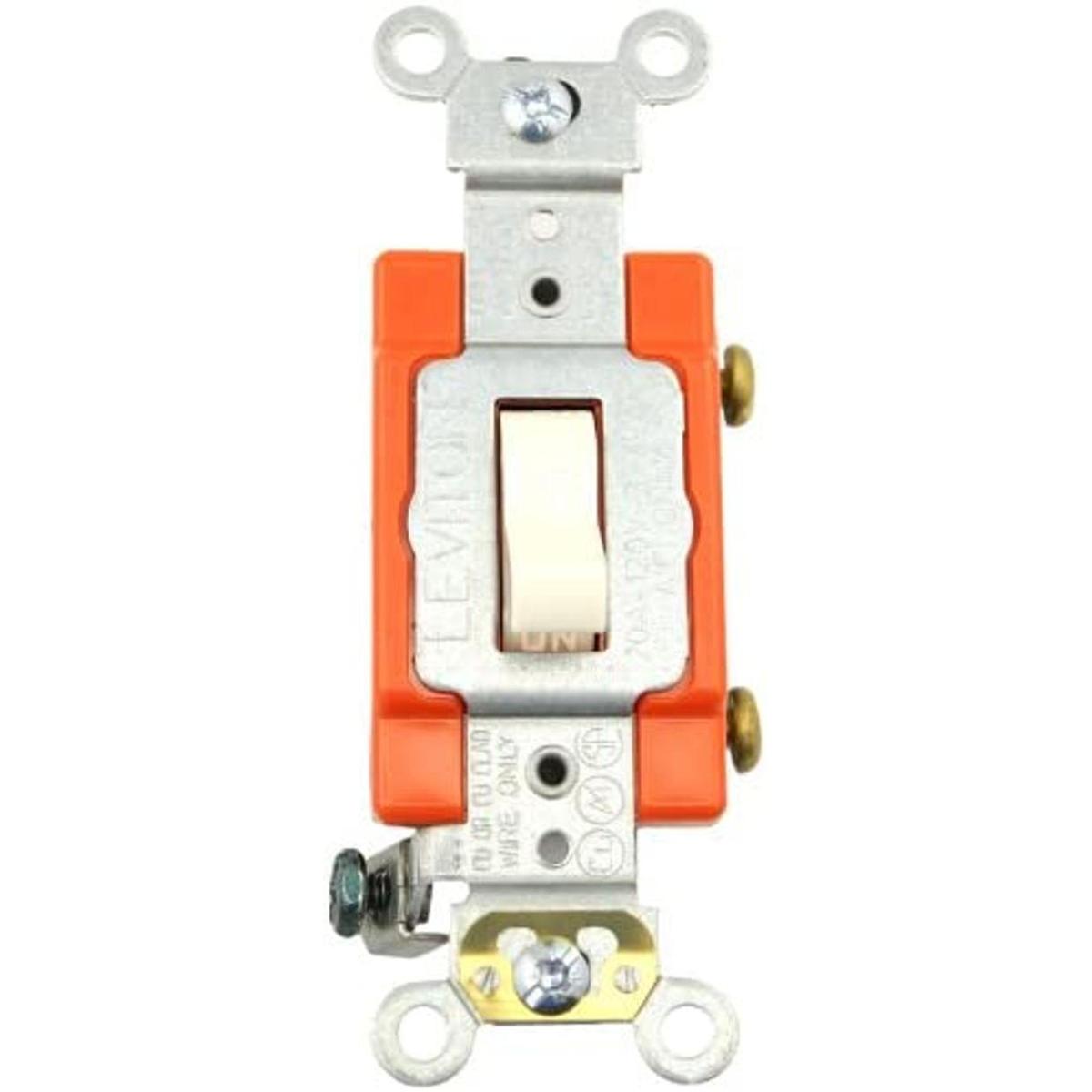 Leviton 1221 2T 20Amp 120277volt Toggle singlepole AC