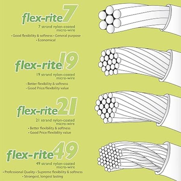 The Beadsmith FlexRite Alambre de cuentas de nailon de 7