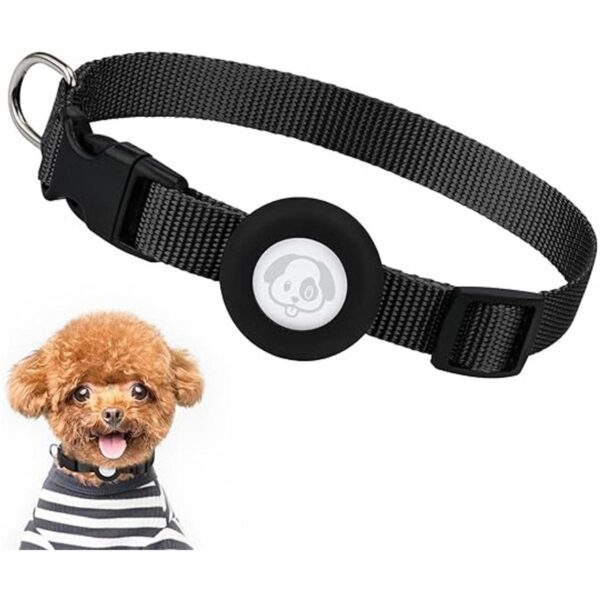 Airtag Collar de perro ajustable con etiqueta de aire con_1