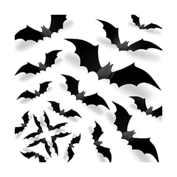 Decoraciones de murciélagos 3D de Halloween 2022