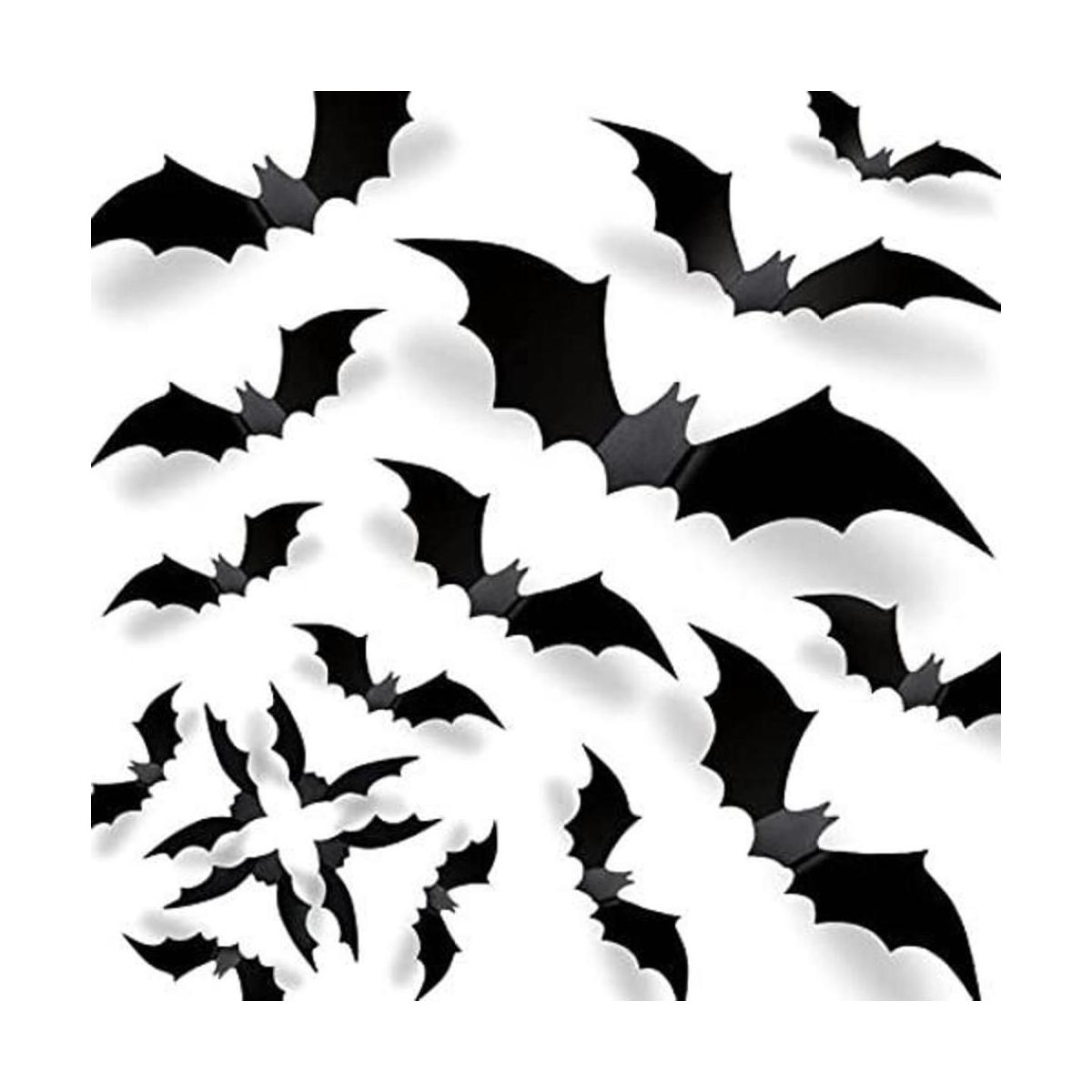 Decoraciones de murciélagos 3D de Halloween 2022