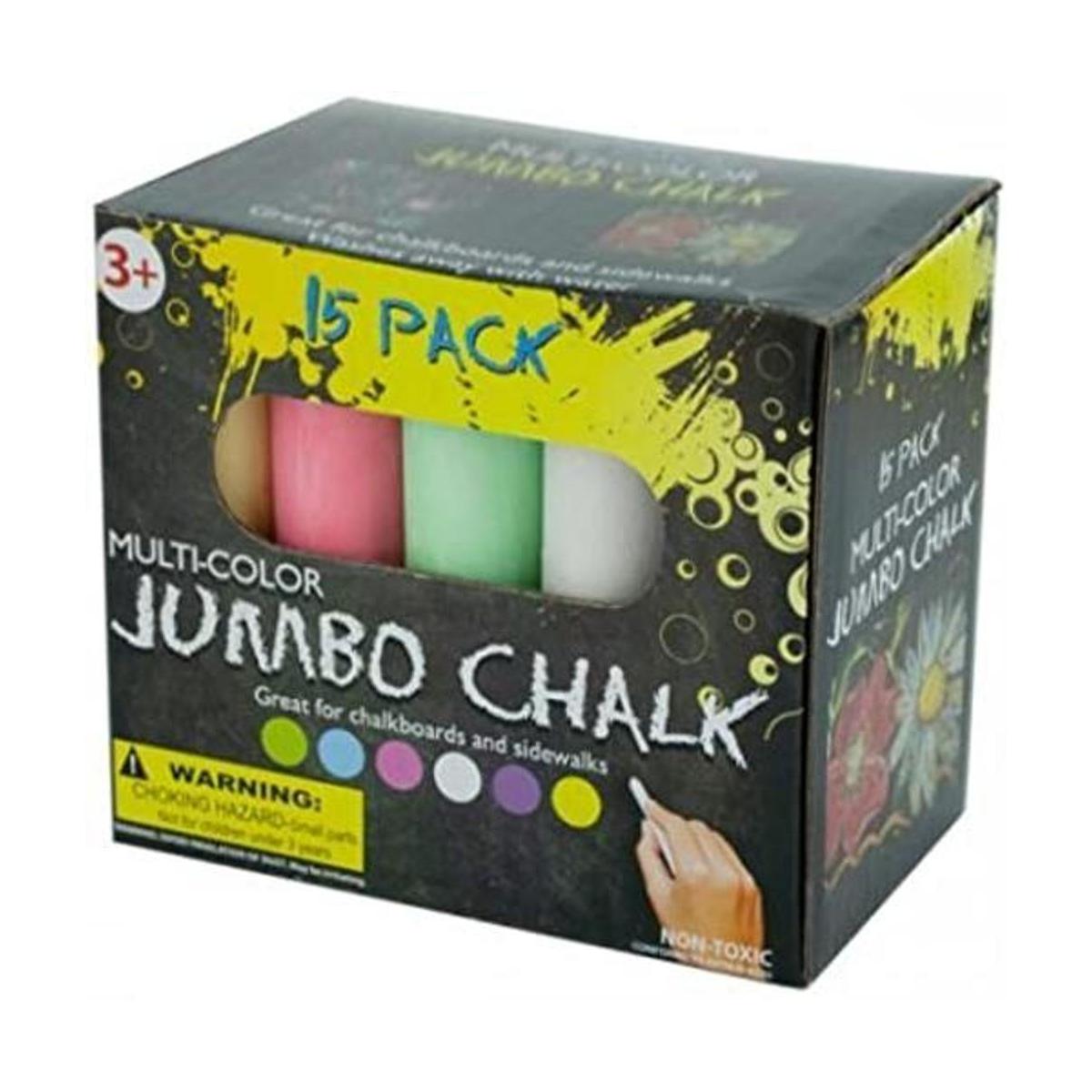 Jumbo multicolor para acera juego de 15 piezas lavable