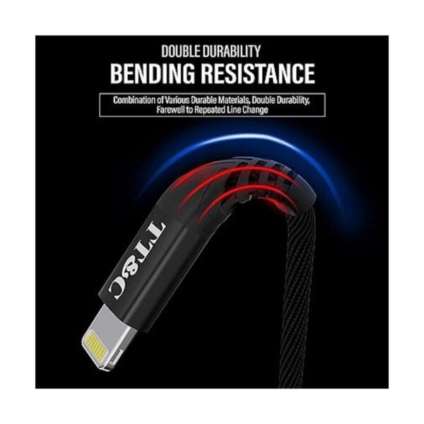 Cable Lightning corto para iPhone de 1 pie de_4