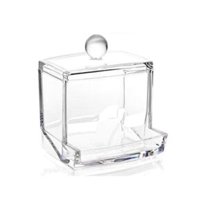 cozhome bola de acrílico transparente algodón Swab Box_1