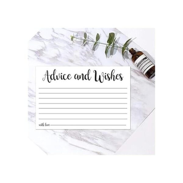 Juego de 50 tarjetas de consejos para novia y novio_4