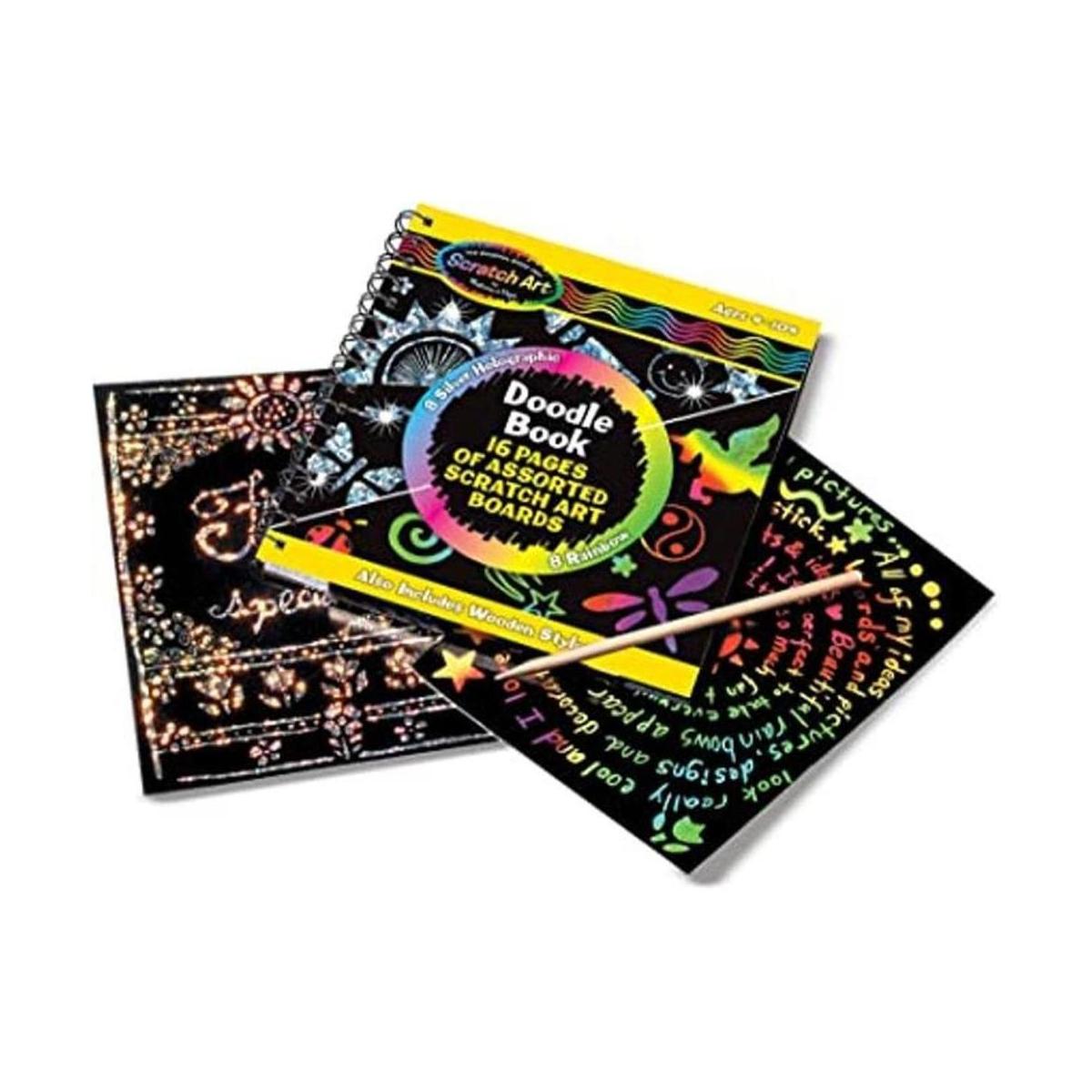 Melissa Doug Scratch Art anotador con 16 tablas para