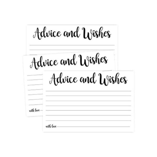 Juego de 50 tarjetas de consejos para novia y novio_1