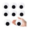 KIMOBER Ojos de 3 pulgadas para manualidades color negro