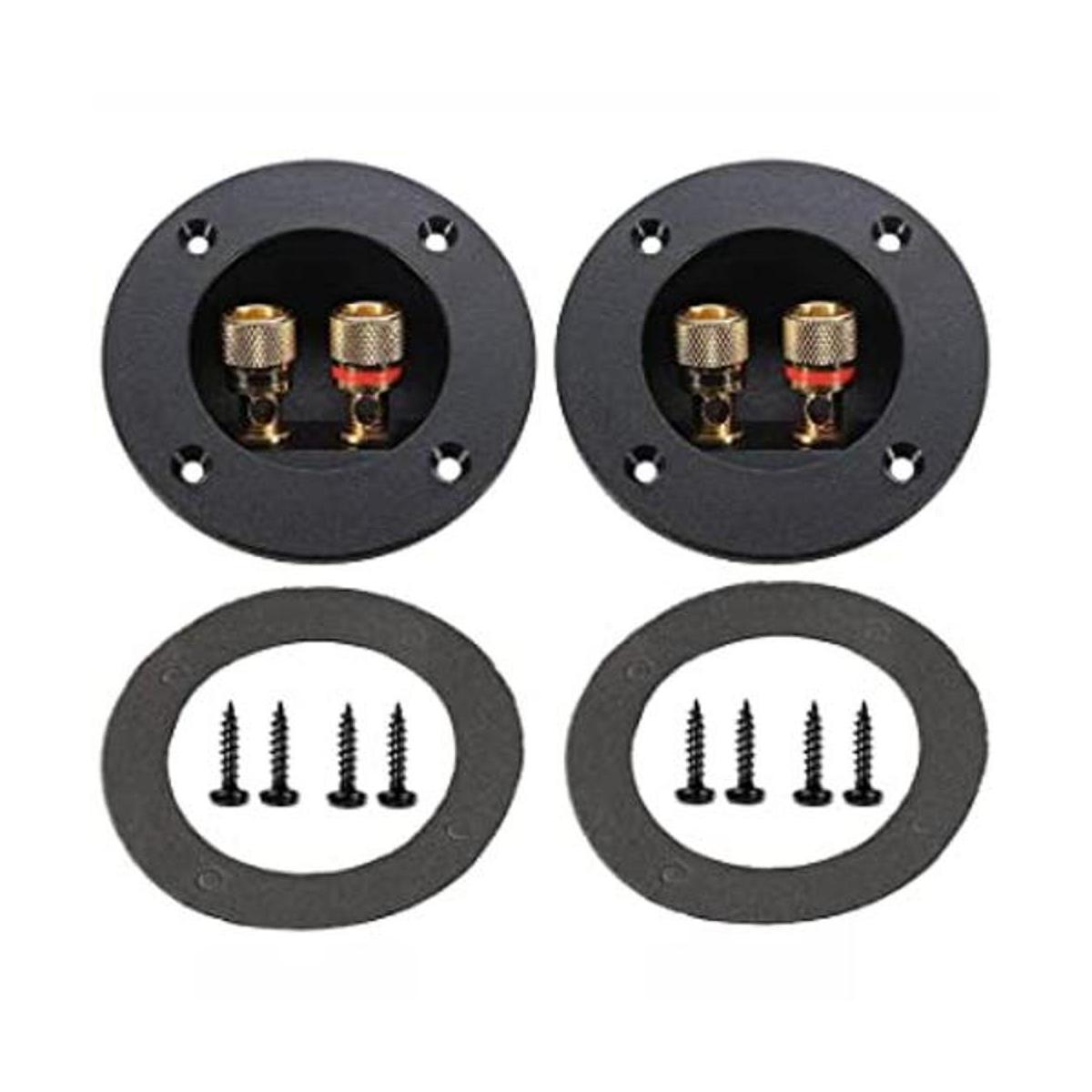 BlueMart Terminal redondo de 2 vías de 3.0 in con conector