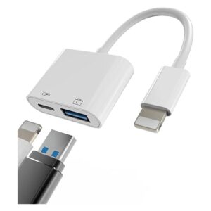 Adaptador Lightning a USB A OTG para iPhone 13 12 11 Mini