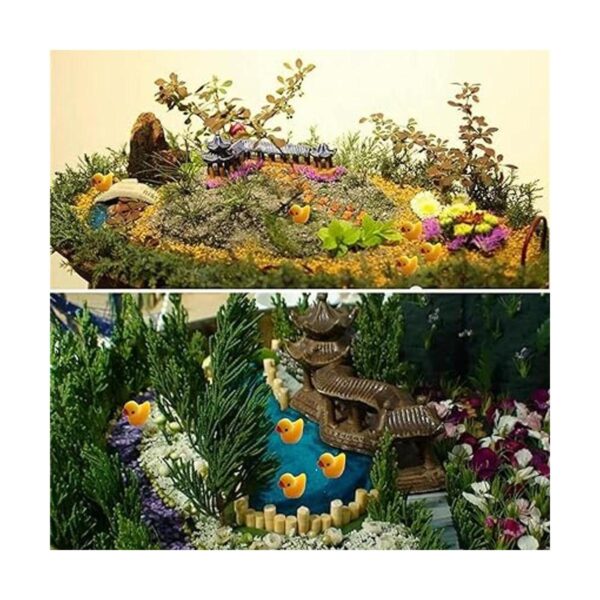 Kuanfine 60 piezas de figuras de pato minitoritas de