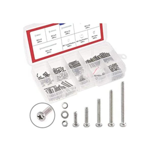 Hilitchi Kit surtido de 300 tornillos de cabeza de_1