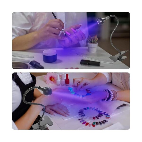 COSOOS Lámpara de luz UV para uñas lámpara negra de 395