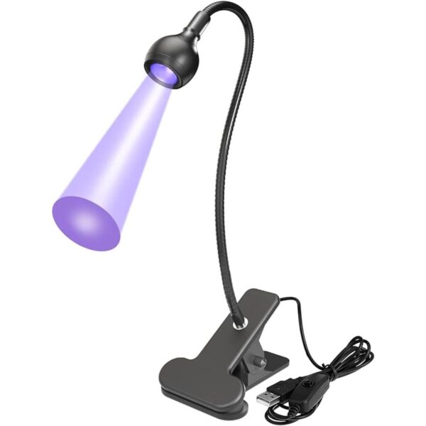 COSOOS Lámpara de luz UV para uñas lámpara negra de 395