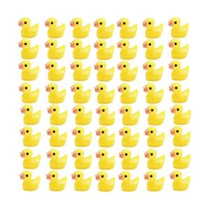 Kuanfine 60 piezas de figuras de pato minitoritas de
