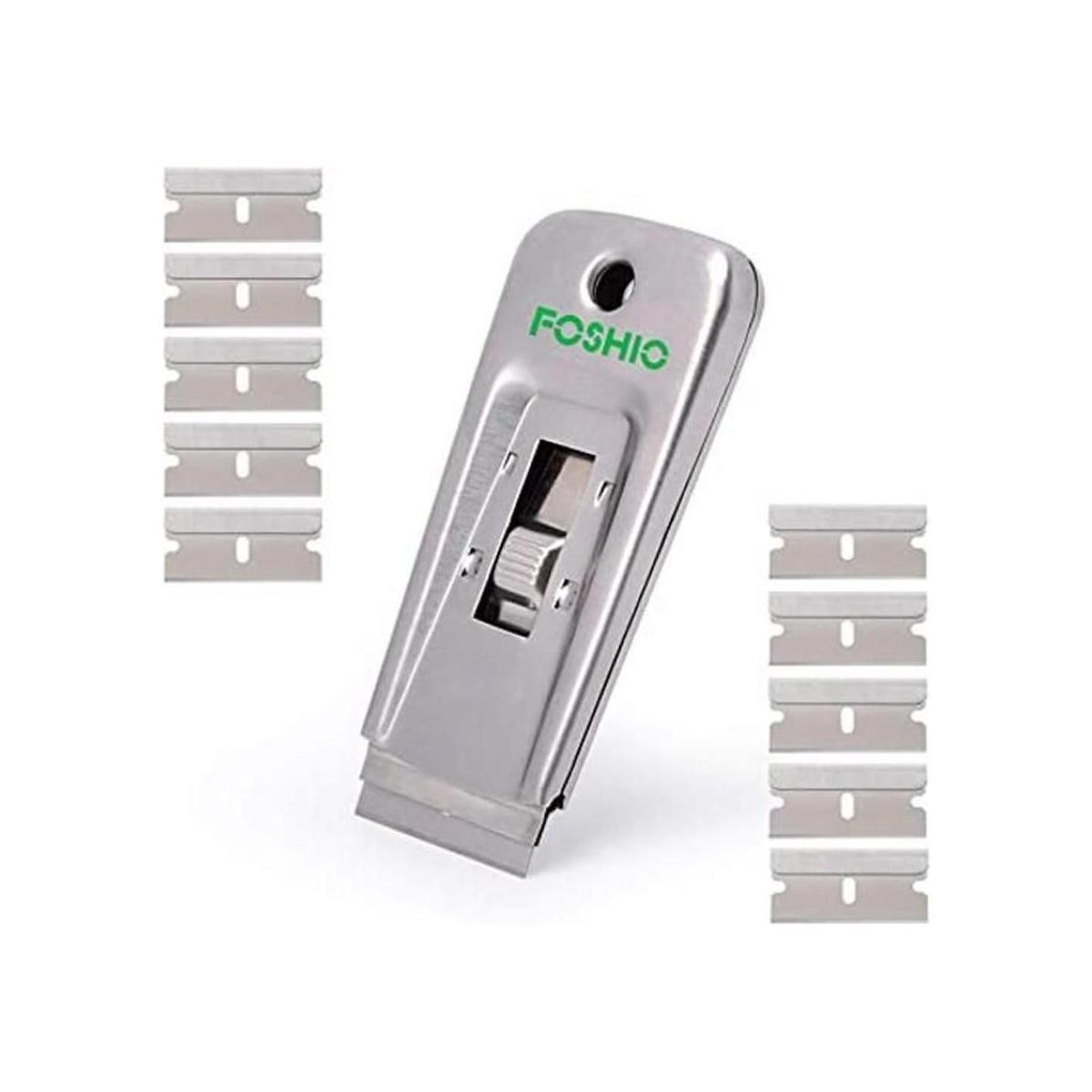foshio retráctil de acero inoxidable Cuchilla de afeitar