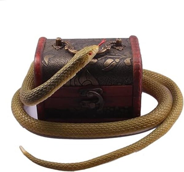 FunLavie Serpiente de goma realista con diseño de_2