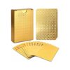 EAY Baraja de cartas dorada impermeable cartas de