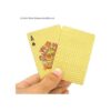 EAY Baraja de cartas dorada impermeable cartas de