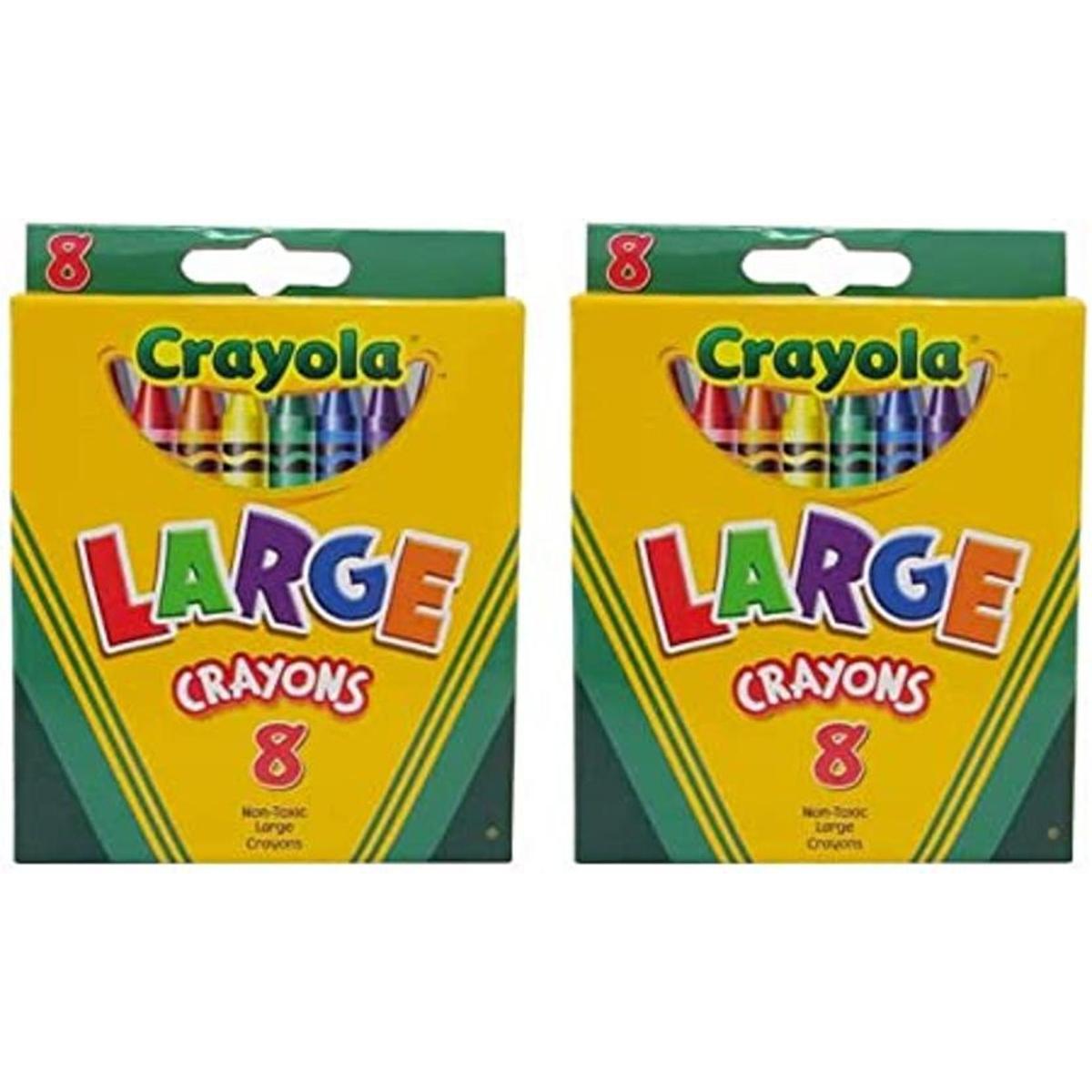 Crayola 2 Paquetes de crayones largos. Cada paquete