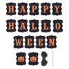 ERKOON Cartel de feliz Halloween con cartel de calabaza