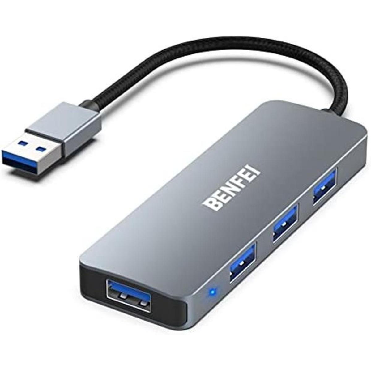 BENFEI Hub USB 3.0 de 4 puertos concentrador USB 3.0