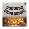 ERKOON Cartel de feliz Halloween con cartel de calabaza