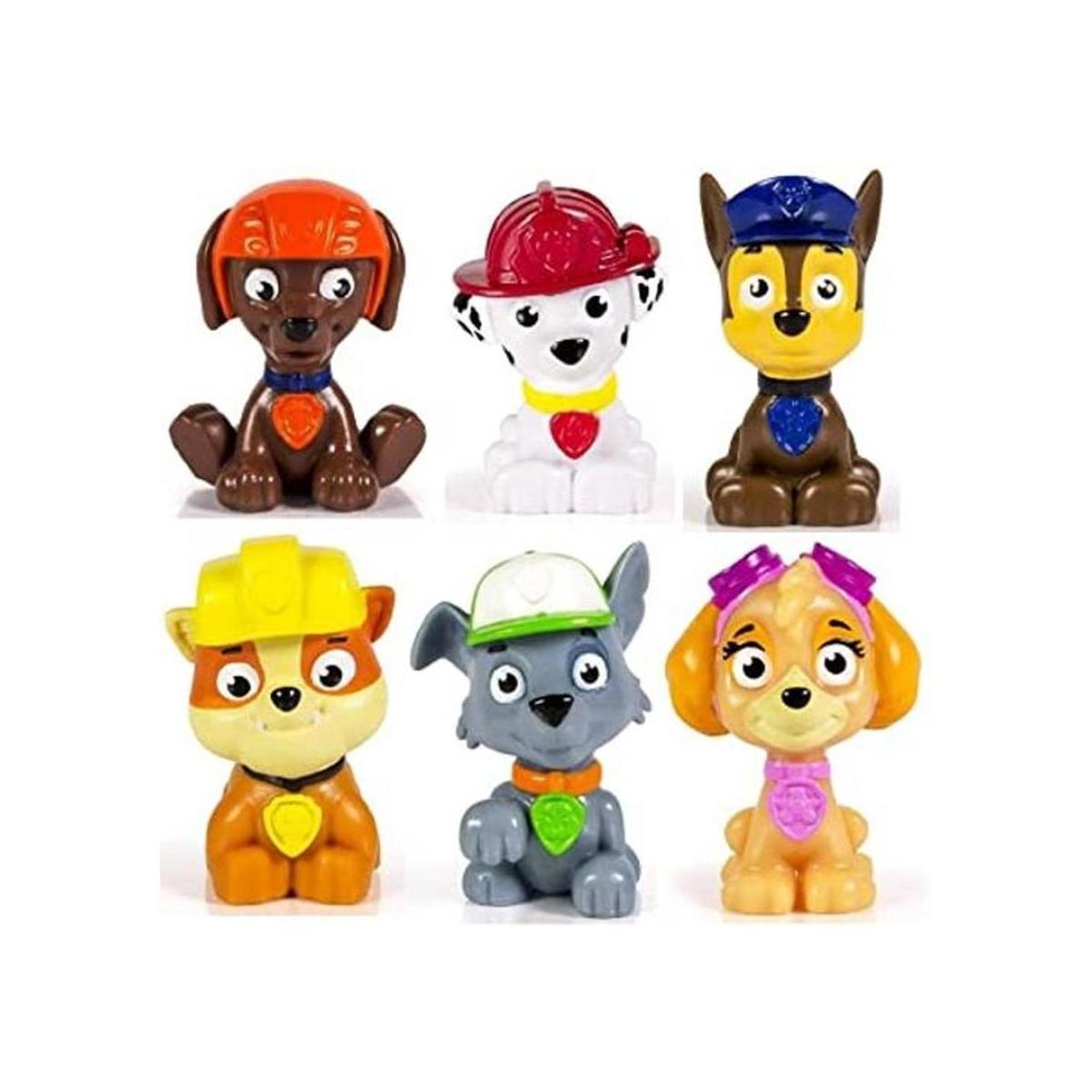 Juego de figuras de personajes de Paw Patrol 6 piezas
