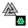 embtao brilla en la oscuridad Valknut Triángulo Símbolo_2