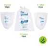 FOR GOOD Contenedor biodegradable de 4 galones