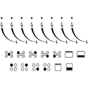MANWU 2 juegos de etiquetas adhesivas para estufa de_1