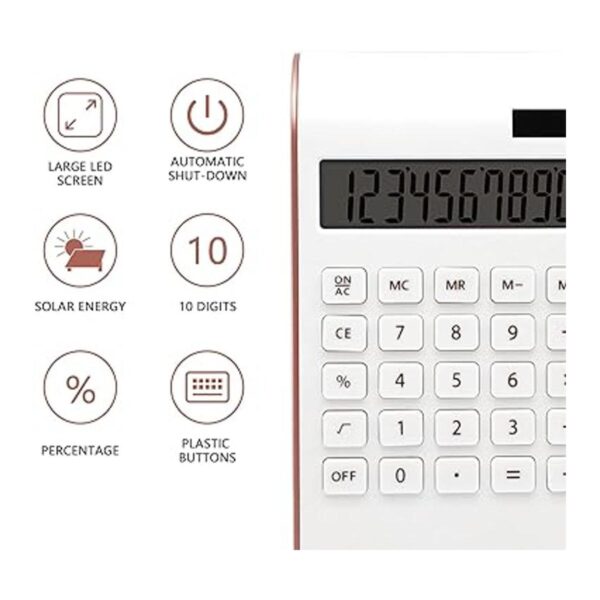 UPIHO Calculadora de oro rosa suministros y accesorios de